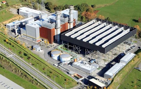 Planta de hidrógeno verde en Bizkaia vista desde arriba