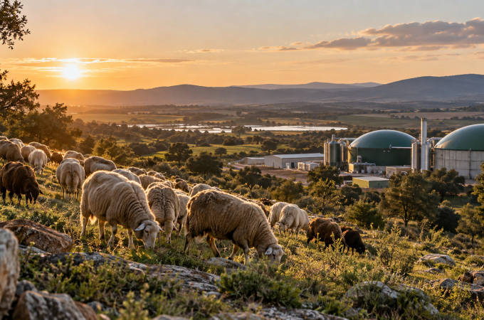 Ganadería extensiva y planta de biogás como modelos de economía circular agroganadera