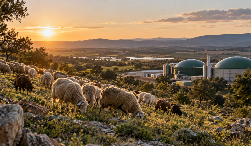 Ganadería extensiva y planta de biogás como modelos de economía circular agroganadera
